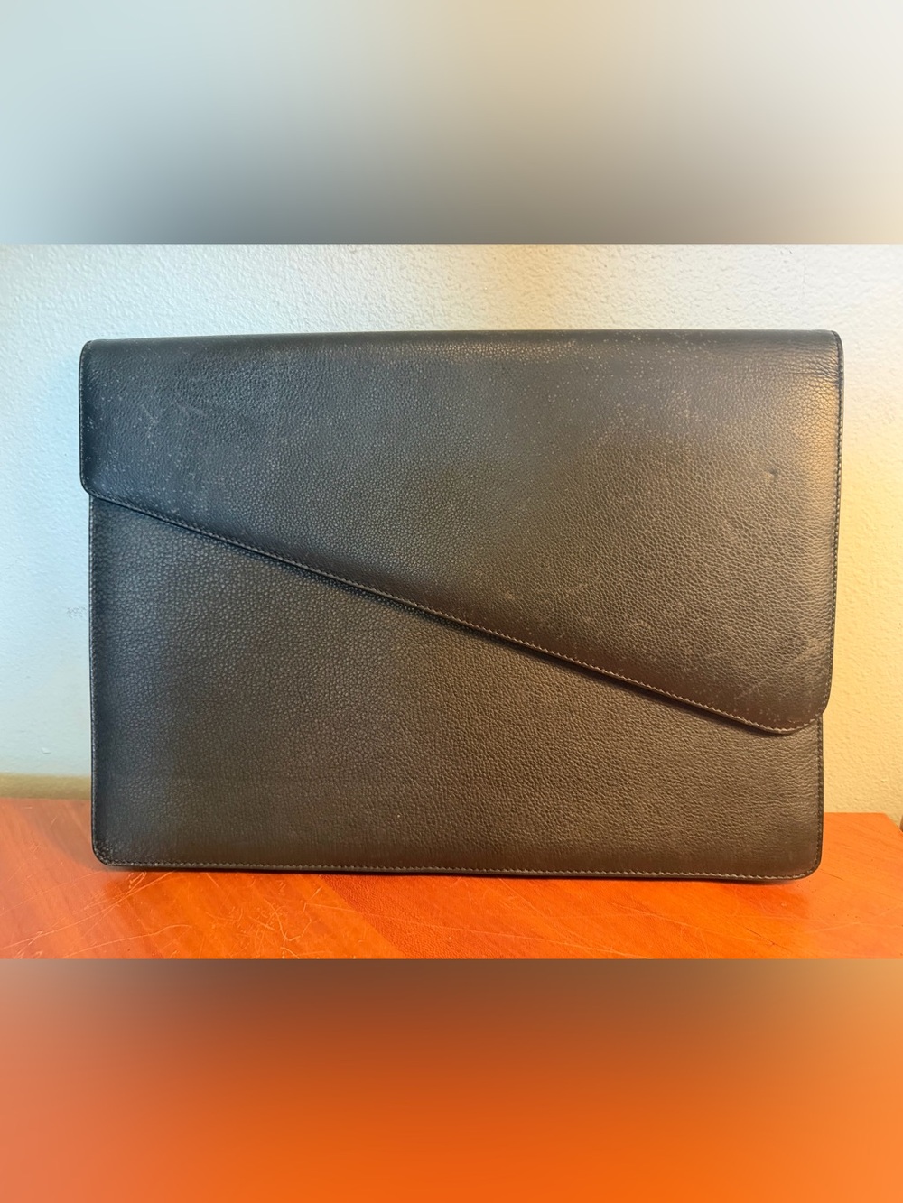 Levenger Leather Laptop & Document Folio w/Snap Closure NWOT